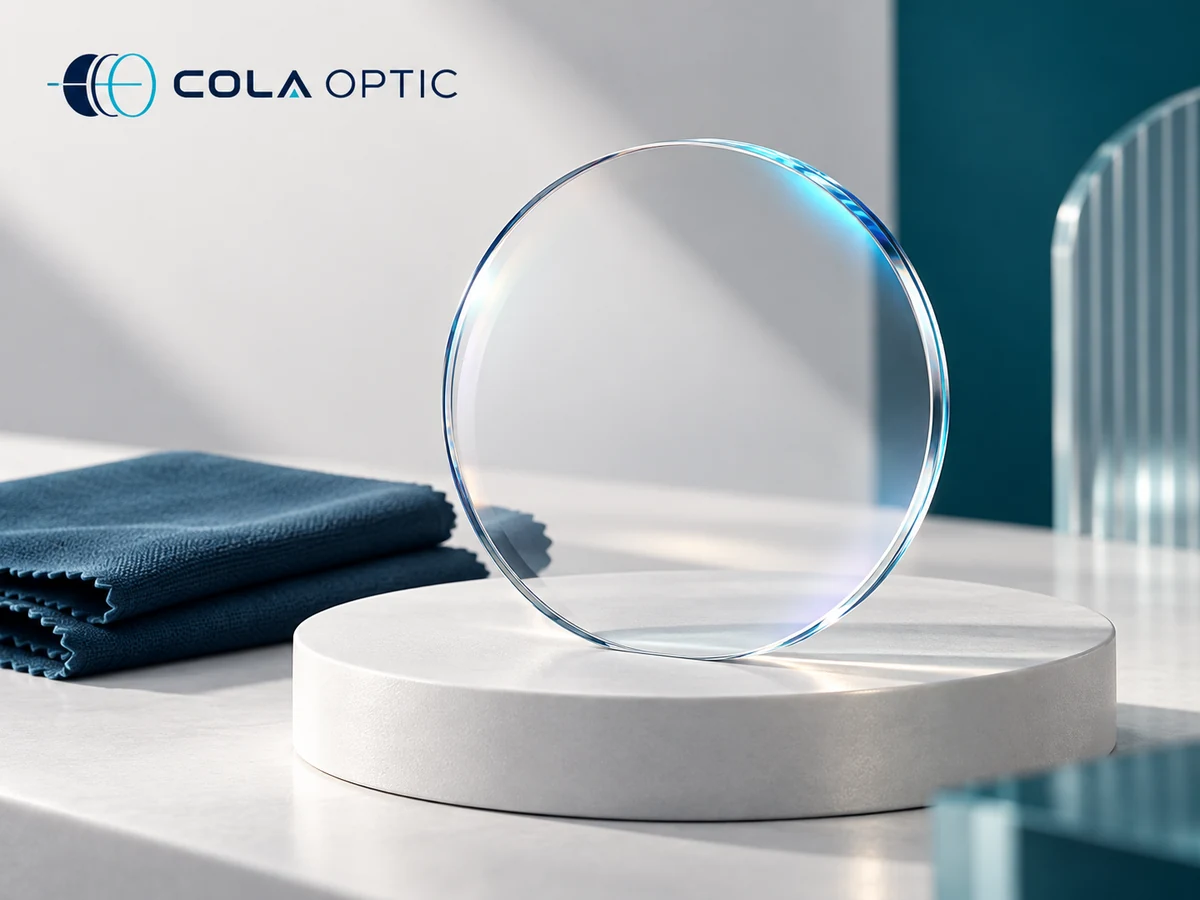 Enhanced Hard-Coat Optical Lenses - Anti-Scratch Lenses — COLA OPTIC branded product illustration