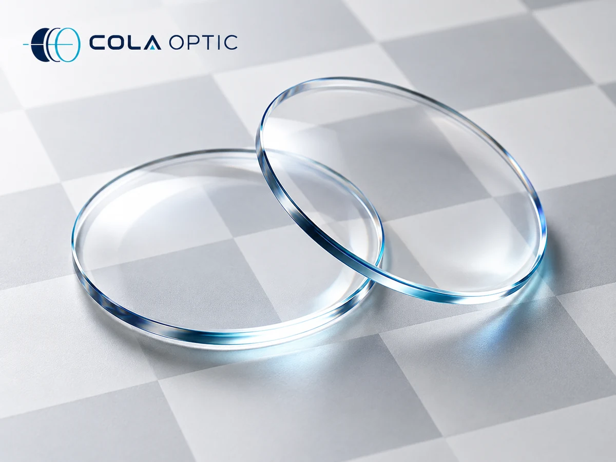 Clear Base Blue Cut Aspheric Lenses - Clear Base Blue Cut Lenses — COLA OPTIC branded product illustration