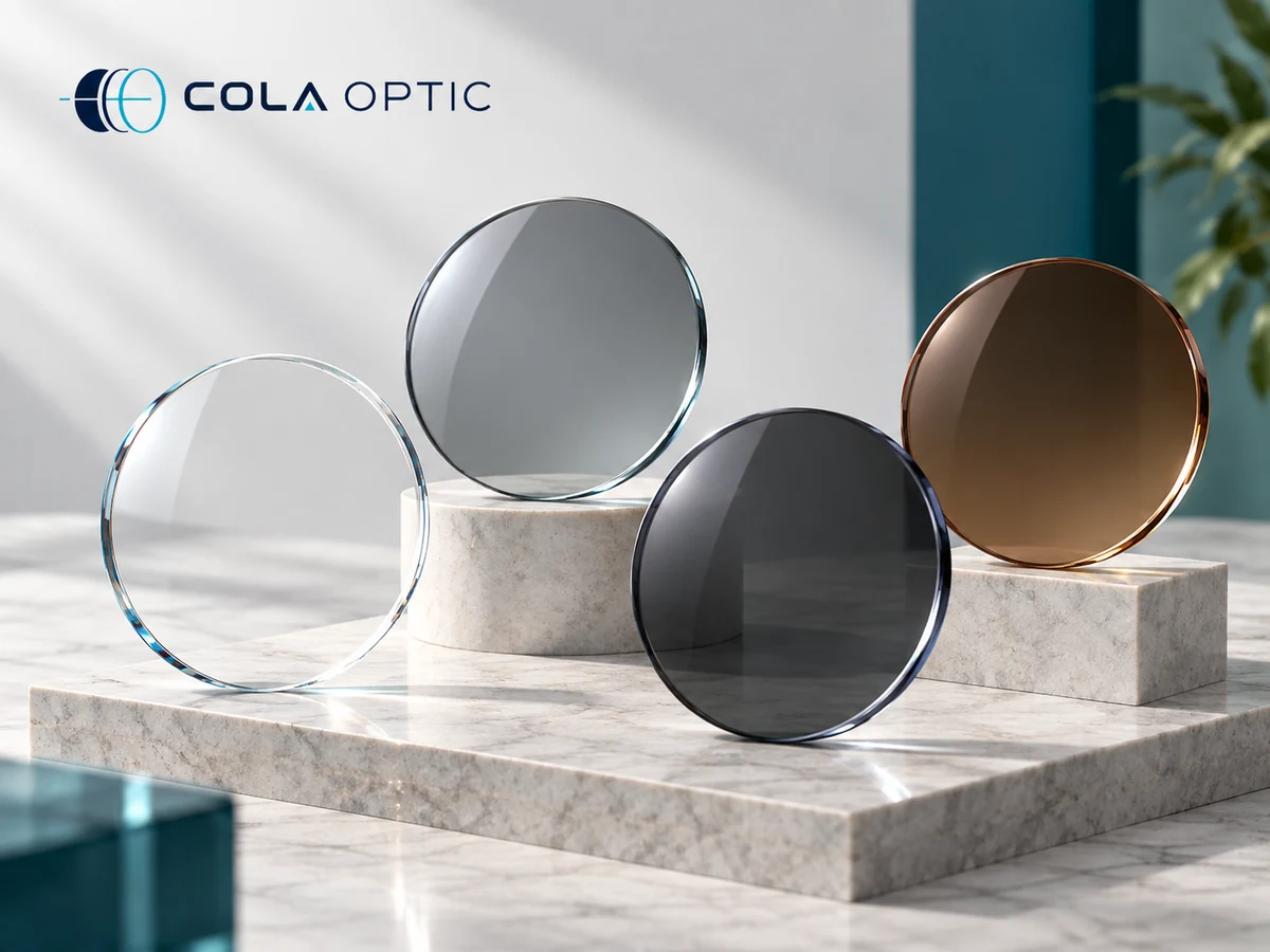 Material Photochromic Optical Lenses - Material Photochromic Lenses — COLA OPTIC branded product illustration