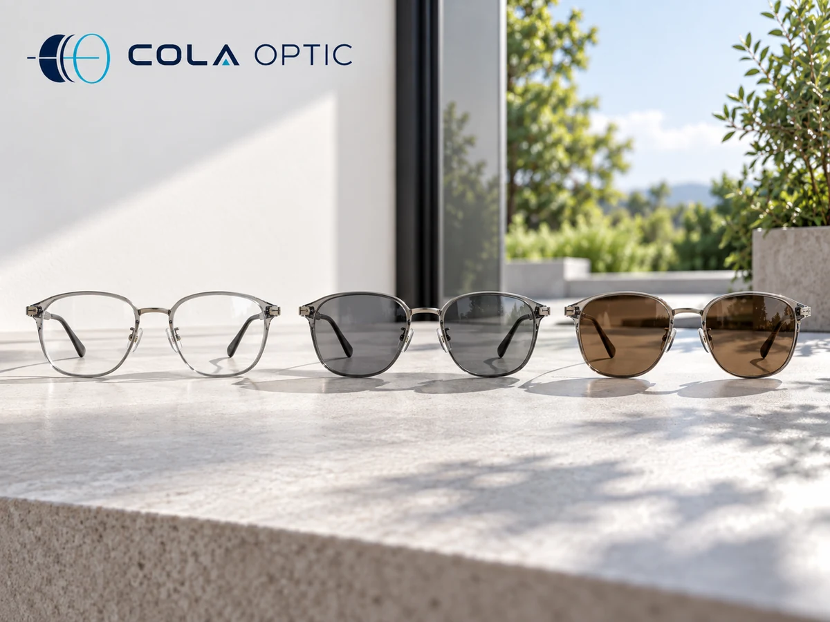 Material Photochromic Lenses: Approve clear and activated samples