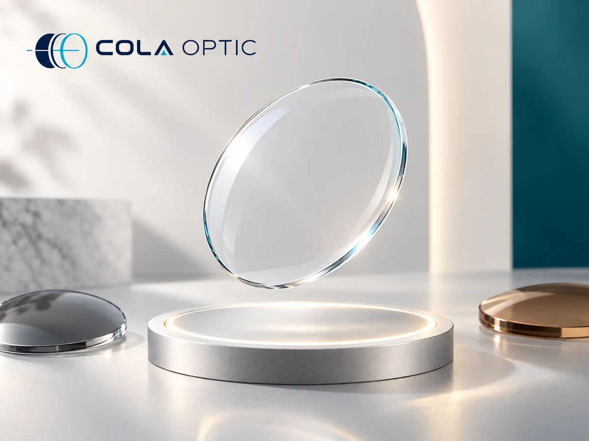 Spin-Coating Photochromic Optical Lenses - Spin-Coating Photochromic Lenses — COLA OPTIC branded product illustration