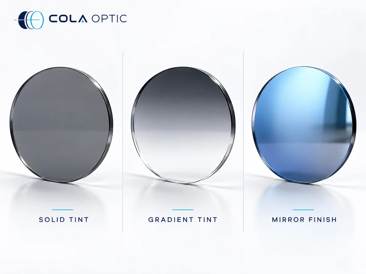 Tinted Sun Lenses: Compare solid, gradient and mirror finishes